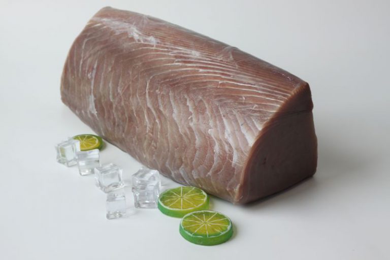 Frozen Yellowfin Tuna loin, center cut, skinless, boneless
