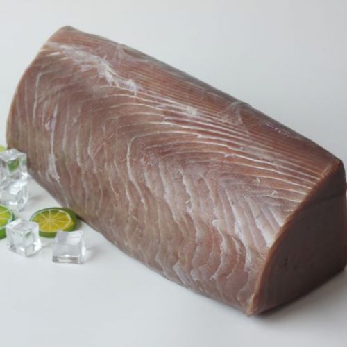 Frozen Yellowfin Tuna loin, center cut, skinless, boneless